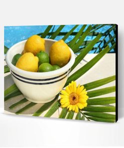Fresh Lemon Flower Paint By Number
