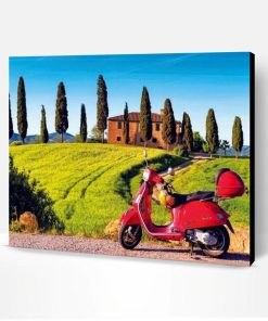Scooter in Toscana Paint By Number