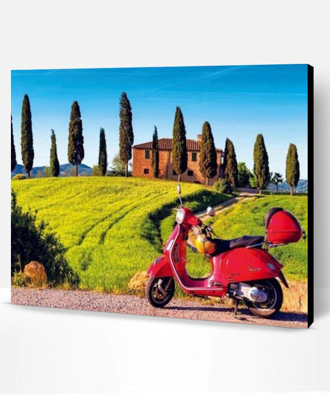 Scooter in Toscana Paint By Number