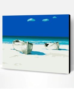 Summer Beach Boats Paint By Number