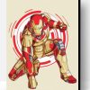 Iron Man Gold Paint By Number