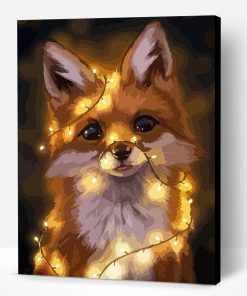 Fox in Light Paint By Number