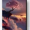 Tree Over Clouds Paint By Number