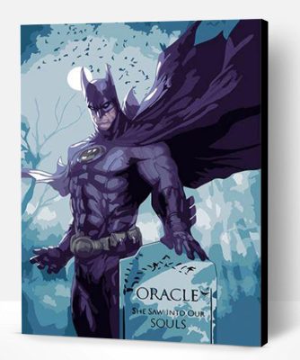 Batman At Cemetery Paint By Number