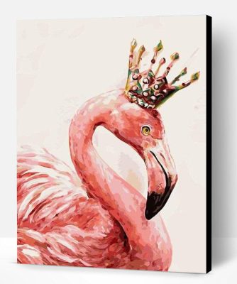 Pink Flamingo Queen Paint By Number