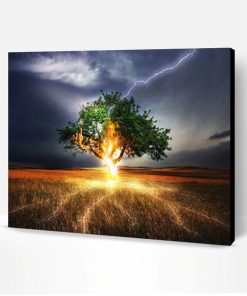 Lightning Tree Paint By Number