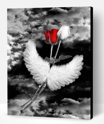 Angel Wings Roses Paint By Number