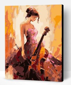 Cello Girl Charm Paint By Number