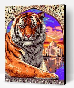 Taj Mahal Tiger Paint By Number