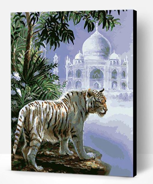 The Indian White Tiger Paint By Number