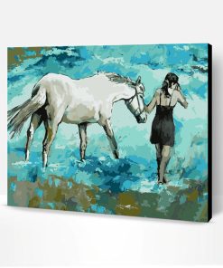 Horse and Girl Paint By Number