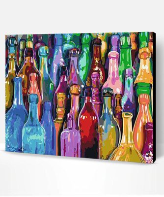 Colorful Bottles Paint By Number