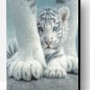 Cute Baby White Tiger Paint By Number