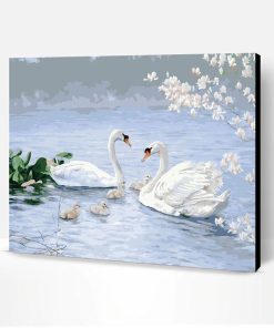 Swan Family Paint By Number