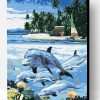 Dolphin Near the Beach Paint By Number