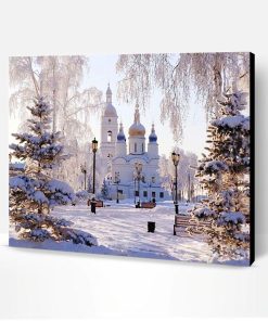 Snowy Palace Paint By Number