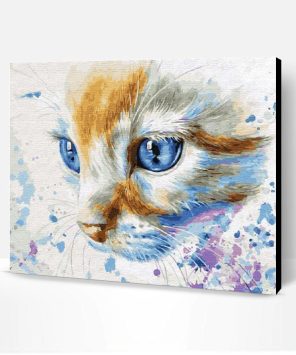 Blue Eyes Cat Paint By Number