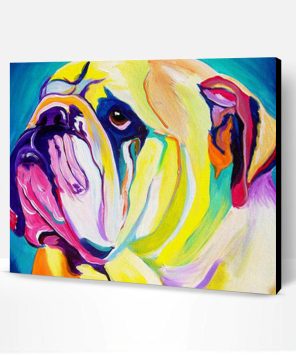 Colorful Bulldog Art Paint By Number