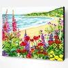 Flowers on The Beach Paint By Number
