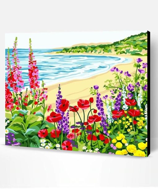 Flowers on The Beach Paint By Number