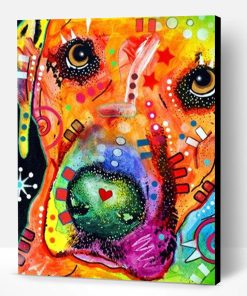 Rainbow Colors Dog Paint By Number