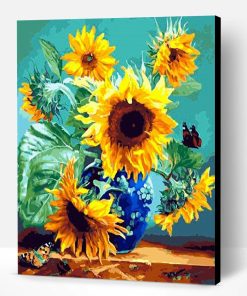 Sunflowers Vase Art Paint By Number
