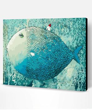 Big Blue Fish Paint By Number