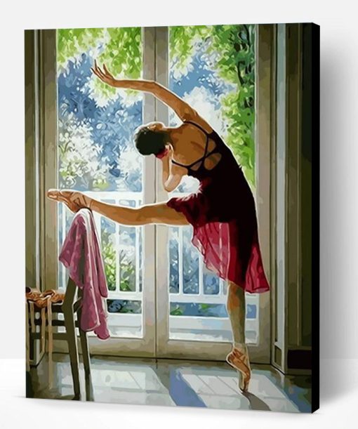 Ballerinas On Balcony Paint By Number