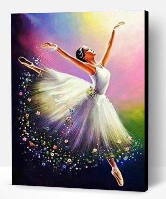 White Ballerina Paint By Number