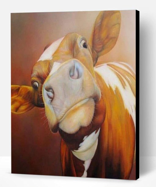 Abstract Cow Paint By Numbe