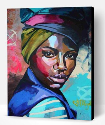 African Woman Paint By Number