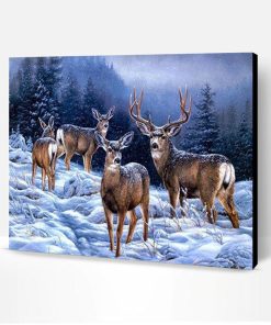 Alaska Deers Paint By Number