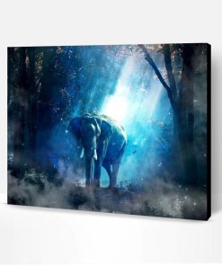 Elephant Twilight Forest Paint By Number