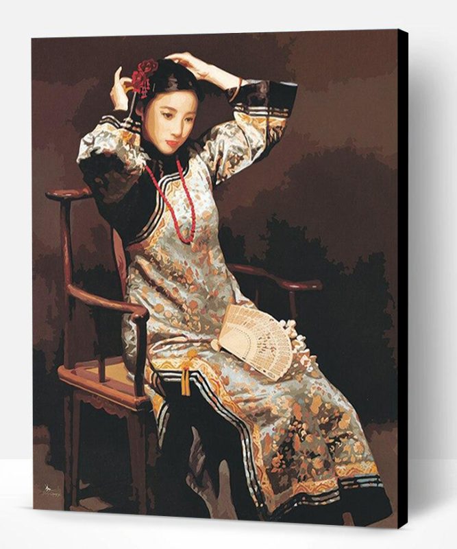 Traditional Chinese Woman Paint By Number