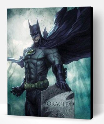 Batman in The Cemetery Paint By Number