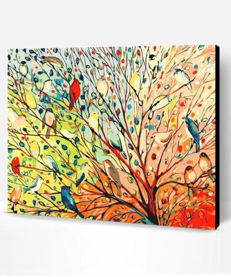 100 Colorful Birds Paint By Number