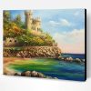 Rocky Castle on a Beach Paint By Number