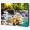 Waterfall Scenery Paint By Number