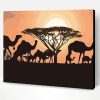 Camels Sunset Paint By Number