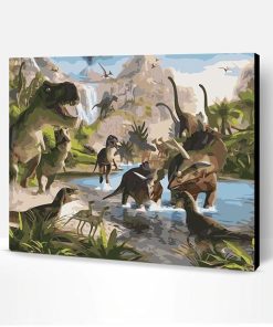 Dinosaur Park Paint By Number