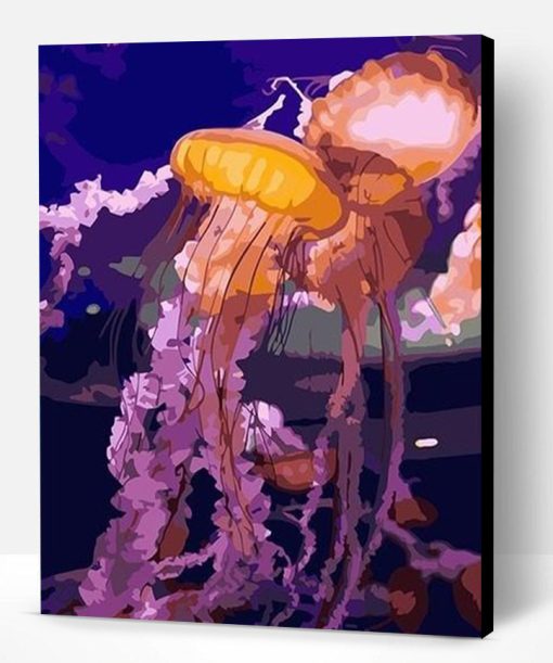 Jellyfish in The Sea Paint By Number