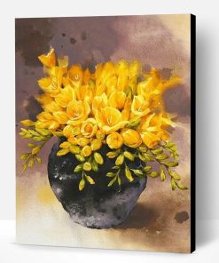 Yellow Flower Paint By Number