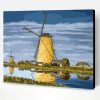 Windmill by The River Paint By Number