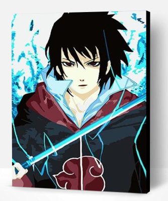 Sasuke Uchiha Sword Paint By Number