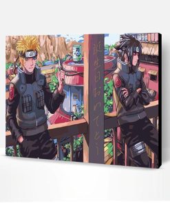 Naruto and Sasuke Jounin Paint By Number
