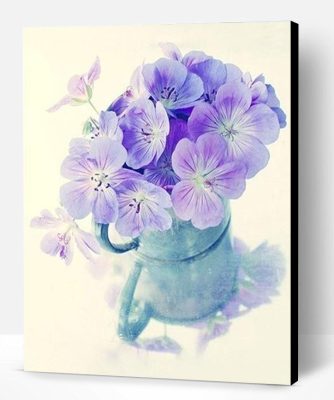 Light Purple Flowers Paint By Number