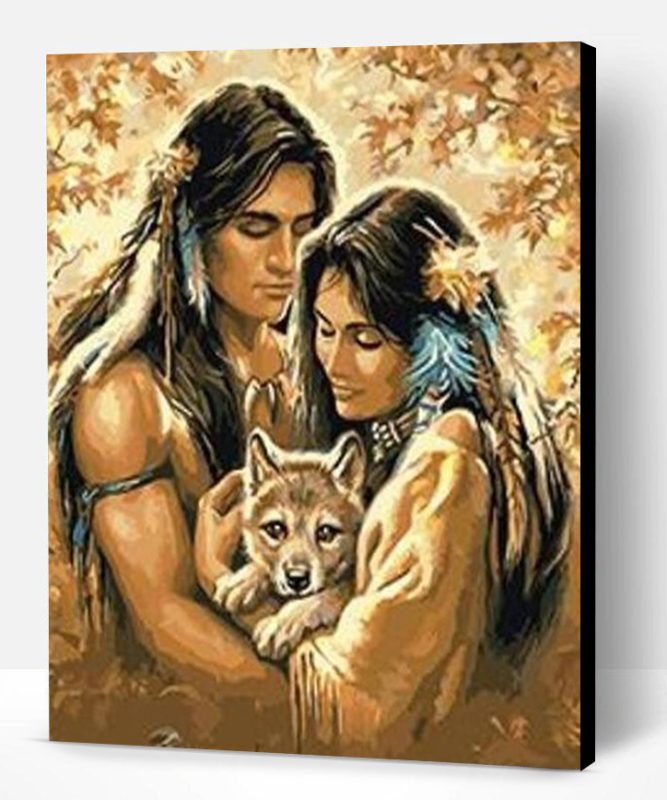 Native American Couple Paint By Number