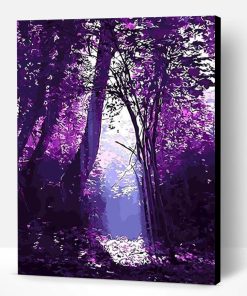 Purple Forest Paint By Number