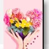 Rainbow Flower Heart Paint By Number