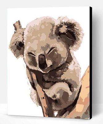 Cute Koala on Tree Paint By Number